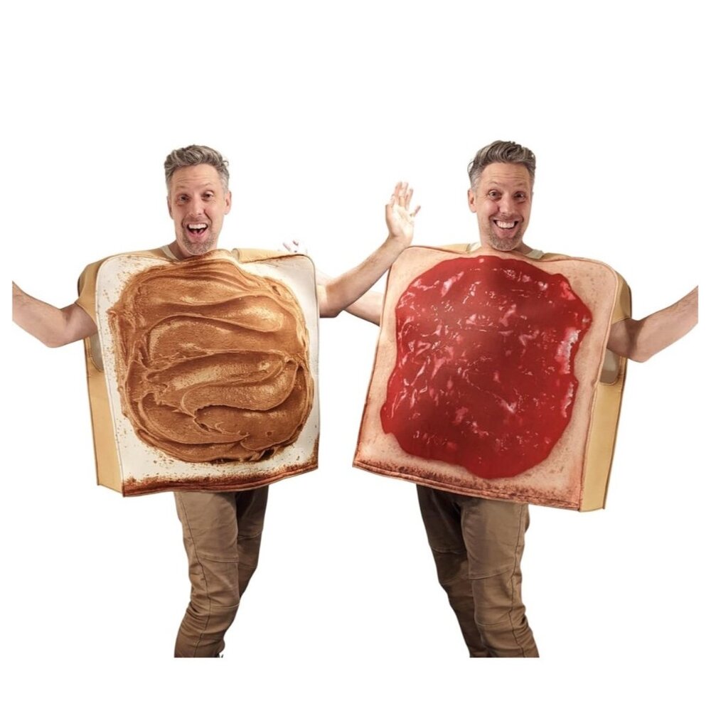 Pullover Couples Peanut butter and Jelly Halloween Costume PB & J